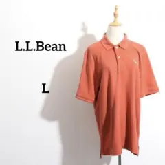 美品 L.L.Bean エルエルビーン ポロシャツ 鹿の子ゴルフ レンガ　刺繍のサムネイル