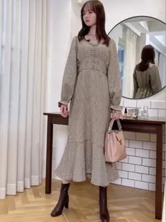 千鳥 ロングワンピース