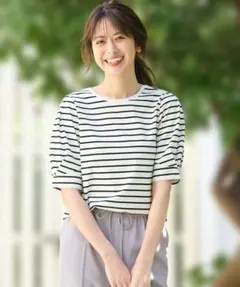 zY58【M】エニィスィス any SiS Tシャツ/カットソー ボーダー