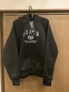 VEATM ブラック フード付きパーカー M
