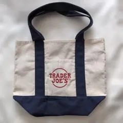 Trader's Joe ミニトート　ネイビー　アメリカ