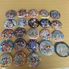ディズニーランド、シー　缶バッチ　23点セット