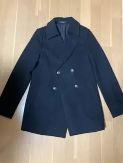 EGOIST ウール ダブルブレスト ピーコート 黒