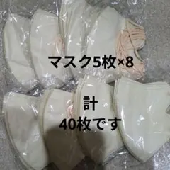 マスク 40枚セット ベージュ 立体マスク
