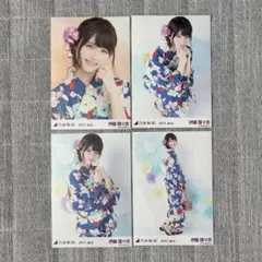 乃木坂46 伊藤理々杏 生写真 浴衣 4種コンプ