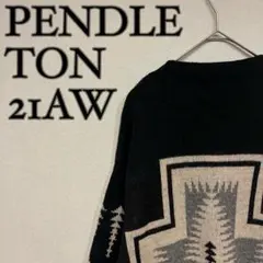 PENDLETON 21AW 別注 ネイティブ柄 ニットプルオーバー 黒