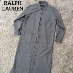 ラルフローレン　RALPH LAUREN グレー ロングシャツ ウール100%のサムネイル