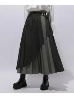 HARE サイドバックルハイショクプリーツスカート