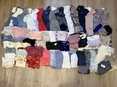 まとめ売り53点★女の子用ベビー服子供 夏服　80〜90cm