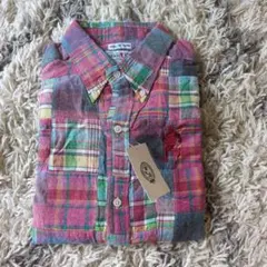 Captain Santa(キャプテンサンタ) ピンク系チェックシャツ Lサイズ