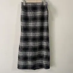 新品　チェック　タイトスカート　M