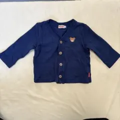 【送料無料】Miki House ネイビー カーディガン 80