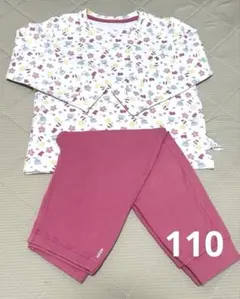 《UNIQLO》長袖　長ズボン　パジャマ　110cmのサムネイル