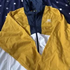 New Balance ナイロンジャケット XL ネイビー/イエローのサムネイル