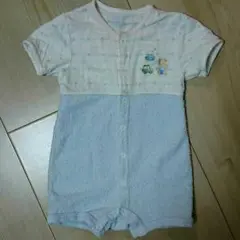 お値下げしました！ファミリア☆お船と車柄ロンパース60～75㎝