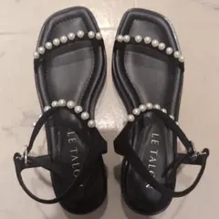 LE TALON ブラック パール サンダル Mサイズ 専用箱はありません