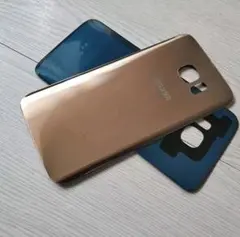 GALAXY S7EDGE ピンク リアバックガラス交換用