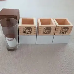 ゆるキャン△ぐび姉の一合枡3点・晩酌ガラスタンブラー 計4点セット ゆるキャン△ぐび姉の一合枡3点・晩酌ガラスタンブラー 計4点セット