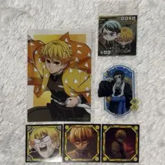 鬼滅の刃 我妻善逸 獪岳 ブロマイド シール ステッカー セット