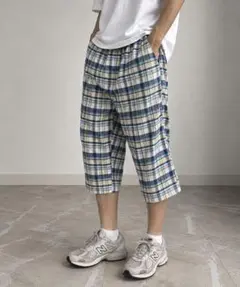 Archive pajama madras check shorts Y2K
