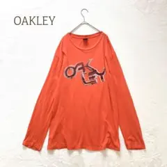 オークリー M 長袖カットソー　プリント　Tシャツ　無地　ブランドロゴ