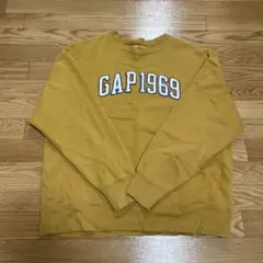 GAP 1969 ロゴ スウェット L マスタード