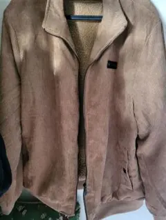 コーデュロイ ベージュジャケット ボア裏地