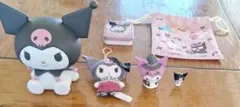クロミフィギュア、缶ケース、サンリオ巾着袋セット