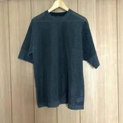 KBF ラメ入り シアー 半袖ニット トップス