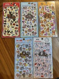 プチドロップステッカー　5枚セット　ディズニー　トムとジェリー
