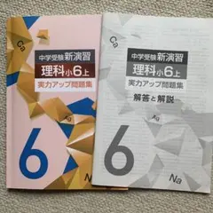 中学受験新演習 理科小6上 実力アップ問題集 解答と解説のサムネイル