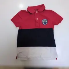 トミーヒルフィガー/100/ポロシャツ/赤黒白/