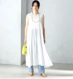 タグ付き　SHIPS 別注　TORRAZZO DONNA ピンタックワンピース