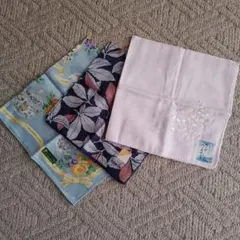ハンカチ３枚、まとめ売り(未使用品)