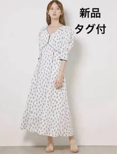 【新品・タグ付】SNIDEL Sustainable バリエプリントワンピース