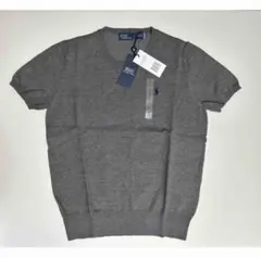 新品タグ付】POLO RALPH LAUREN 半袖ニット ブラック S - メルカリ