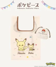 【新品】3COINS×ポケピース エコバッグ　スリーコインズ スリコ