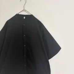 【 ！美品！ 】 無印良品　半袖 シャツ スタンドカラーのサムネイル