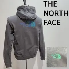 ノースフェイススウェットパーカーグレーメンズMサイズ相当バックビッグロゴ