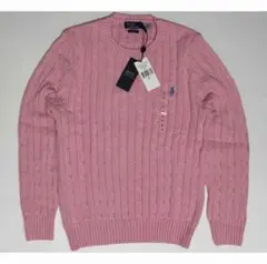 POLO RALPH LAUREN ケーブルニット ピンク XL 新品タグ付