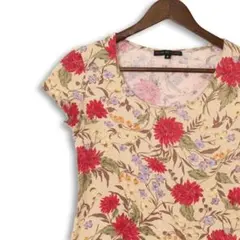 【美品】Y2K 平成女子 女児 ラルフローレン 花柄フィットカットソー 日本製