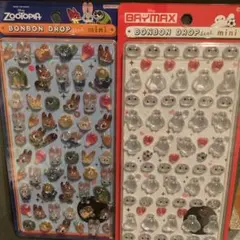 国内正規品　ズートピア　ベイマックス　ボンボンドロップシール
