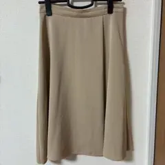 NATURAL BEAUTY BASIC ベージュ フレアスカート L