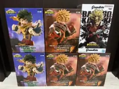 僕のヒーローアカデミア 緑谷出久＆爆豪勝己 フィギュア 6個セット