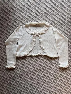 any FAM カーディガン　ボレロ　白　120