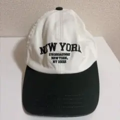 GU キャップ 帽子 ホワイト×ダークグリーン
