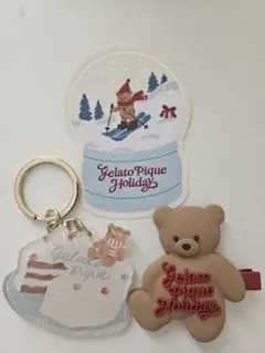 Gelato Pique ベア キーホルダー ヘアクリップシール3点セットのサムネイル