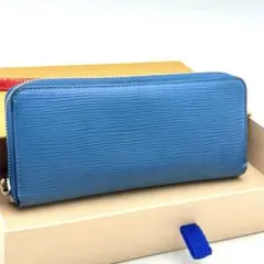 美品　超希少　ルイヴィトン　エピ　ブルー　クレマンス　長財布