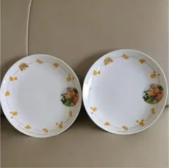 くまのプーさん絵皿  ２枚