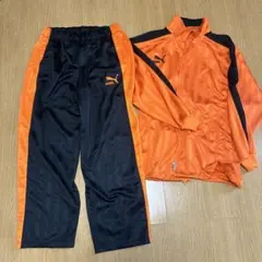 PUMA ジャージ 上下セット ブラックオレンジ　L